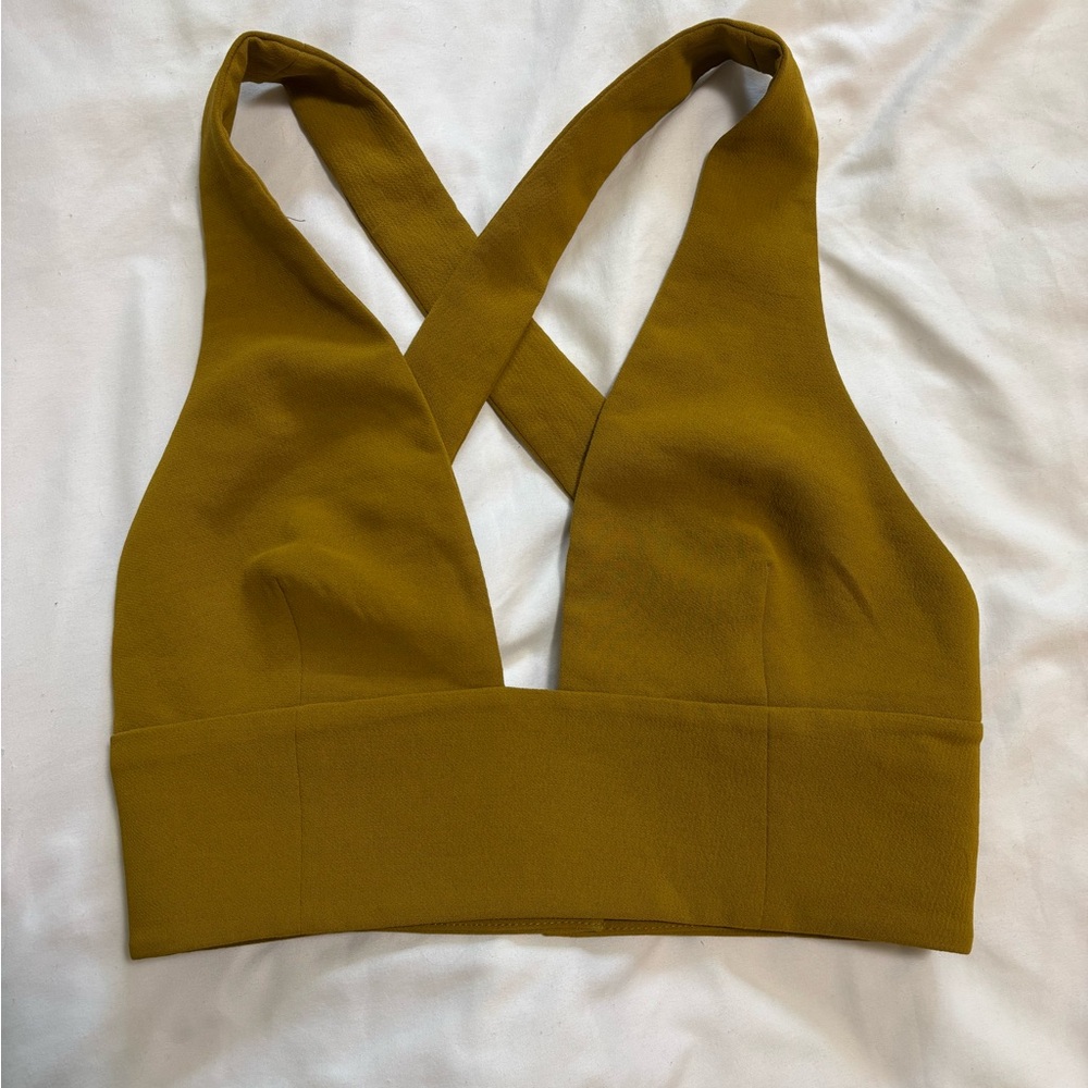 Wilfred Mustard Cross-Back Bralette